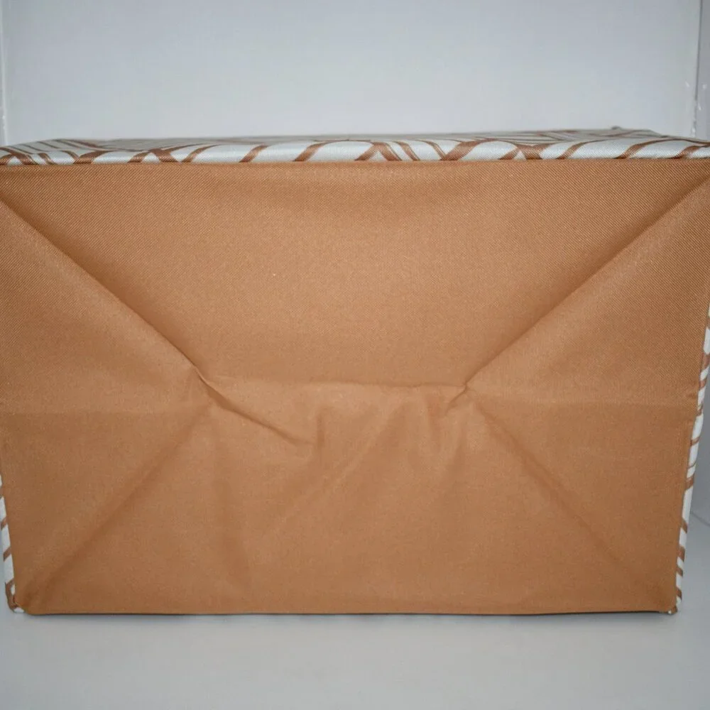 Thirty One  Shelf Storage Bin  in  Fawn Patchwork  NWT